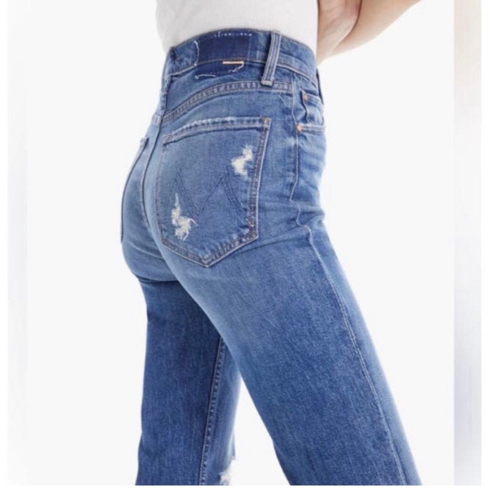Mother Superior High Waisted Rider Skimp Jeans Running With Scissors